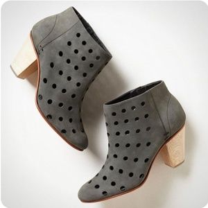 Rachel Comey Dazze Bootie in Charcoal Gray Perforated